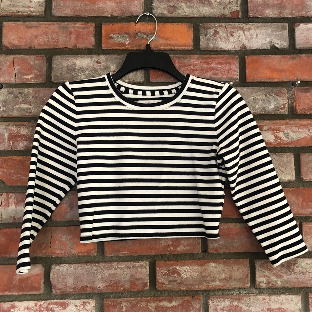 Abercrombie and Fitch Striped Crop Top